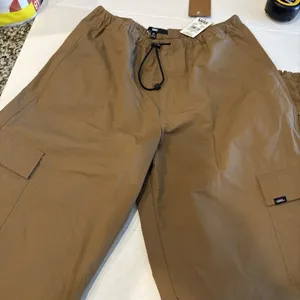 Vans Riley Cargo Parachute Pants (Style VN000JD0YJ2) in brown color thumbnail 1
