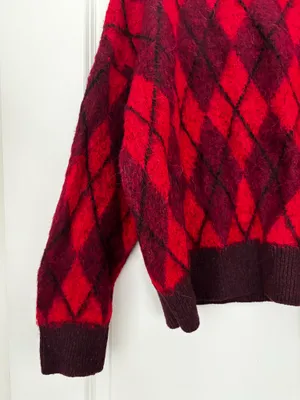 ZARA Argyle Sweater thumbnail 5