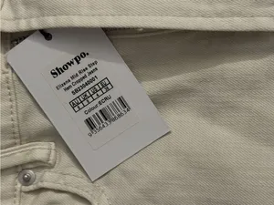 Showpo ELIZENA JEANS Mid Rise Step Hem Cropped Denim Jeans In Ecru size 4 thumbnail 3