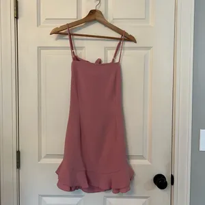 Lucy in the Sky Aubrey Ruffle Dress in Pink| Size: Small thumbnail 2
