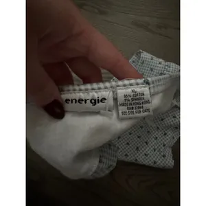 Vintage Energie Gingham Floral Halter Top Blue White Crop XL Cottagecore Y2K thumbnail 3