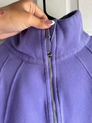 Lululemon Scuba Oversized Funnel-Neck Half Zip - Dark Lavender M/L thumbnail 3