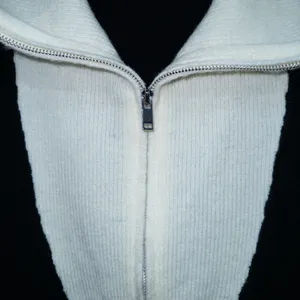 Baltic Born Black & Brown Colorblock Sigrid Zip Front Sweater Size Small thumbnail 3