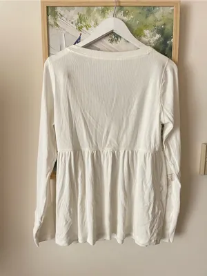 Hollister Y2K Modern Style Easy Long Sleeve Butterfly Pattern Babydoll Top New thumbnail 5