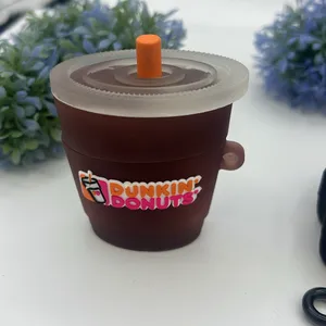 3 Case Airpod (1st and 2nd Gen) Dunkin Donuts,Bubble Tea,Hug Life Dolls thumbnail 3