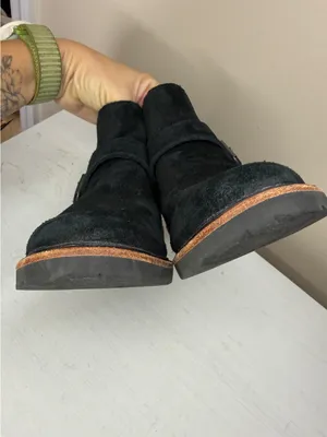 LLBean Old Port Black Suede Ankle Boot Sz 8 thumbnail 8