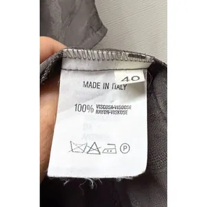 Emporio Armani‎ Womens Sheath Dress Gray Size S 40 Floral Semi Sheer Pleated thumbnail 6