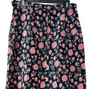 L 10-12 Long Skirt Maxi Velvet Prestige Vintage 80's Dark Academia Cottage Fairy thumbnail 6