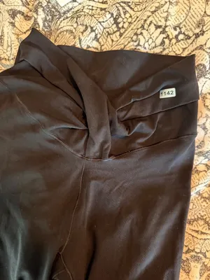 Offline By Aerie Black High-Waisted Foldover Yoga Pants Womens S Stretch Flare thumbnail 4