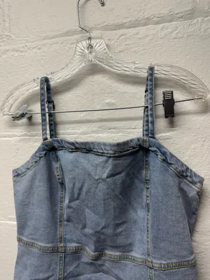 Aeropostale Denim Square-Neck Slim Dress thumbnail 4