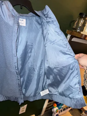 Old Navy Blue Crop Winter Jacket thumbnail 4