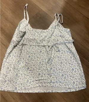 Brandy Melville Babydoll Tank Floral thumbnail 3