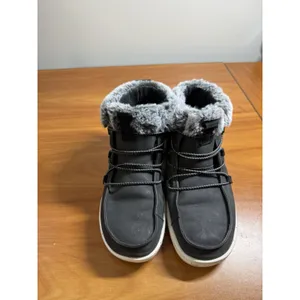 Hey Dude Eloise Fur Trim Insulated Lined Black Women's Boots Bootie US 7/38 thumbnail 2