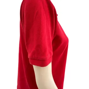 Vintage 90s Ralph Lauren Women’s Red Polo Shirt Medium thumbnail 4
