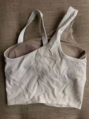 White Asymmetrical Lululemon Tank Top thumbnail 1