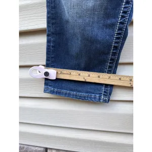 Miss Me Denim Blue Jeans Mid Rise Crop Women's Size 30 thumbnail 7
