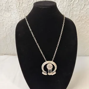 Karma Bella Women's Necklace Vintage Silver Tone Metal Western Cowgirl Hippy thumbnail 2