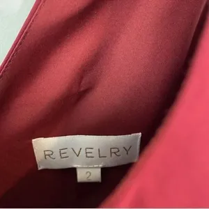 REVELRY BOWIE Bridesmaid Dress in Wine Size 2 thumbnail 5