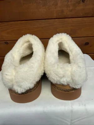 Joy Mangano Joy Glamorous Cozy Slippers with Orthotic Insole Sz 10 WIDE NWOT thumbnail 3