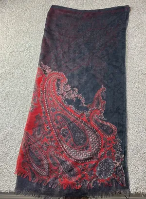 Pashmina Paisley Scarf Wrap Shawl Red‎ Purple Gray Womens Fashion Accessory thumbnail 1