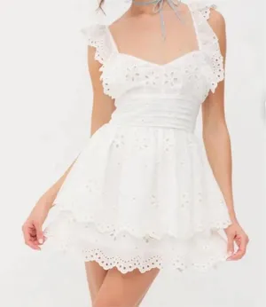For Love & Lemons Mini Dress White thumbnail 1