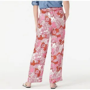 J. Crew Size‎ 6 Women's Pink Pants Relaxed Vintage Paisley Baez Casual Comfort thumbnail 2