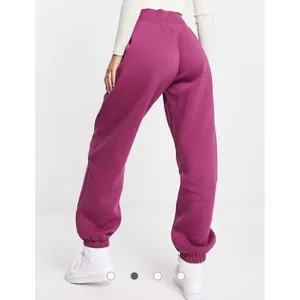 Nike Phoenix Fleece Oversized Baggy Sweatpants Joggers Size L Maroon Purple thumbnail 4
