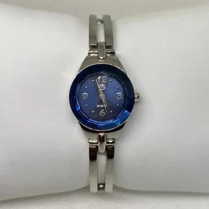 George women’s watch silver tone blue dial 19mm quartz analog up to 6” running thumbnail 1