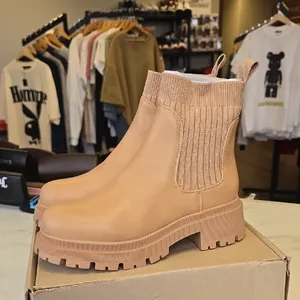 Stylish Tan Ankle Boots Size 7 thumbnail 9