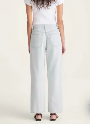 Madewell the perfect vintage wide leg crop Jean light wash size 27 thumbnail 2