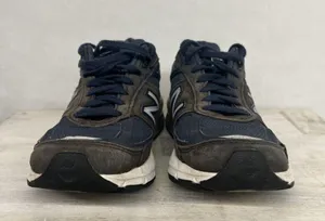 💥 New Balance 990v5 Navy Blue Running shoes 2A WIDTH W990NV5 women 7.5 men 6 thumbnail 4