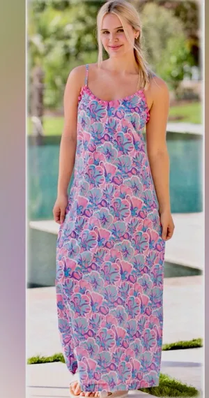 NWT Simply Southern Tropical Floral Maxi Dress thumbnail 1