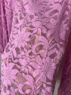 Free People Intimately Floral Lace square Neck Long Sleeve Top - Pink thumbnail 3