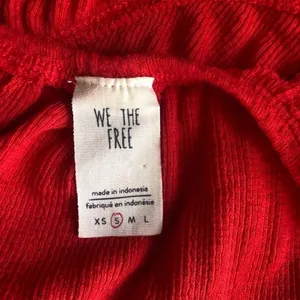 Free people red off the shoulder top size Small thumbnail 6