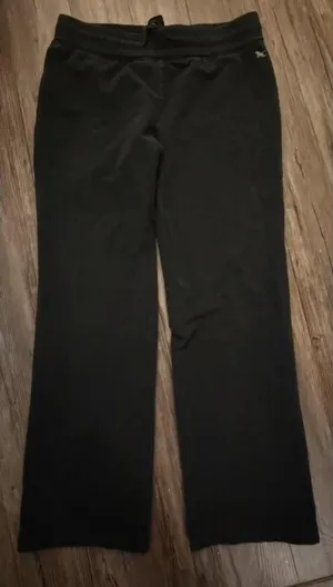 Eddie Bauer Women’s Size M Black Wide Leg Yoga Pants Fleece thumbnail 1