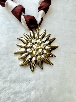 Altar’d State Golden Bloom Scarf Pendant Necklace thumbnail 4