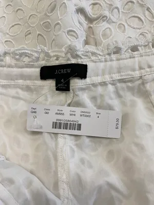 J. Crew Belair White Eyelet Lace Shorts thumbnail 6