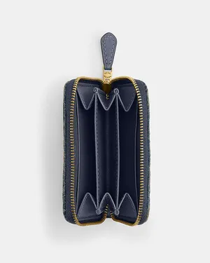 COACH Essential Small Zip around Card Case with Quilting thumbnail 8
