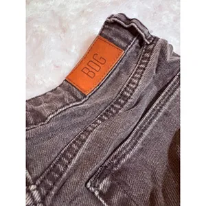 BDG Urban Outfitters Black Distressed Denim Mom Skirt Frayed‎ Hem Size W25 L32 thumbnail 12