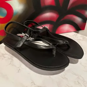 Pilcro Black Leather Thong Sandals EU Size 41 US 10 thumbnail 2