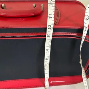 Vintage Grasshopper Black & Red Carry-On Suitcase Semi-Hard Shell Luggage 1970s thumbnail 8