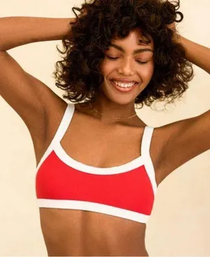 Dippin’ Daisy’s Olympia scattered daisy bikini top thumbnail 2