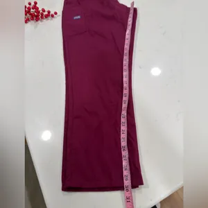 Cherokee Maroon Workwear Scrub Pants thumbnail 5