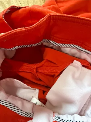 Maeve Anthropologie Fire Red Orange Wide Leg Crop Pants Sz 2 thumbnail 7