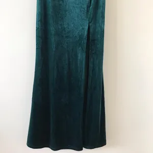 Lulus Luxurious Allure Emerald Green Velvet Strapless Maxi Dress, Size Medium thumbnail 14