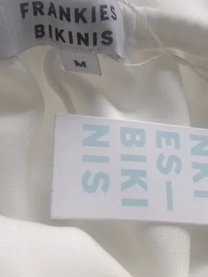Frankie’s Bikinis Benetar white terry halter dress NWT thumbnail 8