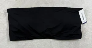 GapBody Super Stretch Bandeau Bralette Black Strapless Wireless Bra Medium NWT thumbnail 1