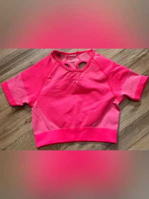 #88 Gymshark Pink Ultra Seamless Crop Top Size S thumbnail 6