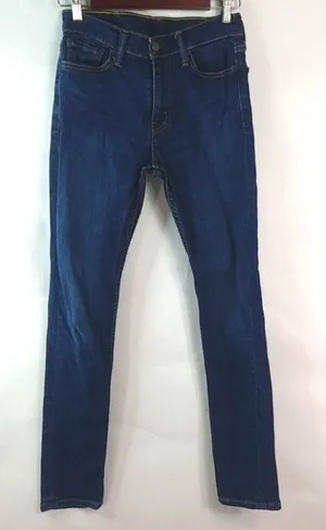 Levis 510 26x29 High Rise Dark Wash Dark Skinny Jeans thumbnail 1
