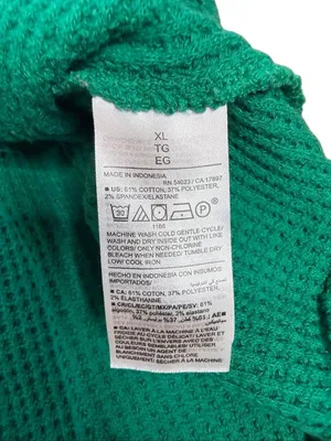 Old Navy Jewel Green Boxy Waffle Knit Thermal Henley Long Sleeve Top XL thumbnail 6